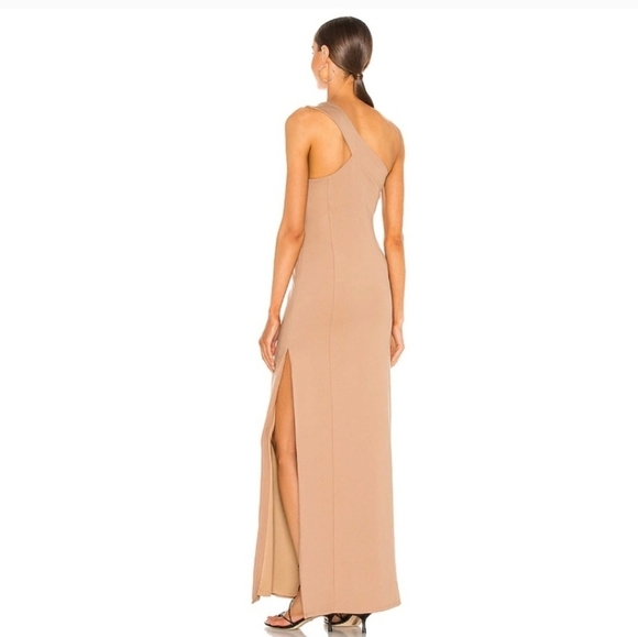 Lovers + Friends Revole Women's Tan Elegant Formal Party Dress Sz M - Picture 3 of 9